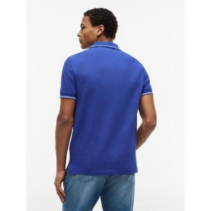 Tommy Hilfiger Stripe Under Collar Pique Polo Shirt